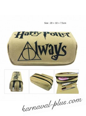 Пенал Гарри Поттер с надписью Always (всегда), 2 отделения